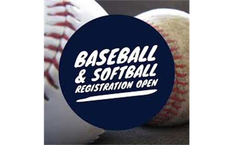 Baseball and Softball Registration open until March 20th!