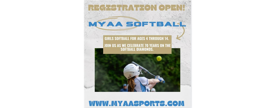 Softball Registration is now open!